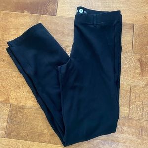 BETABRAND Black Straight Leg Classic Dress Yoga Pants W0076-BK Womens Size M